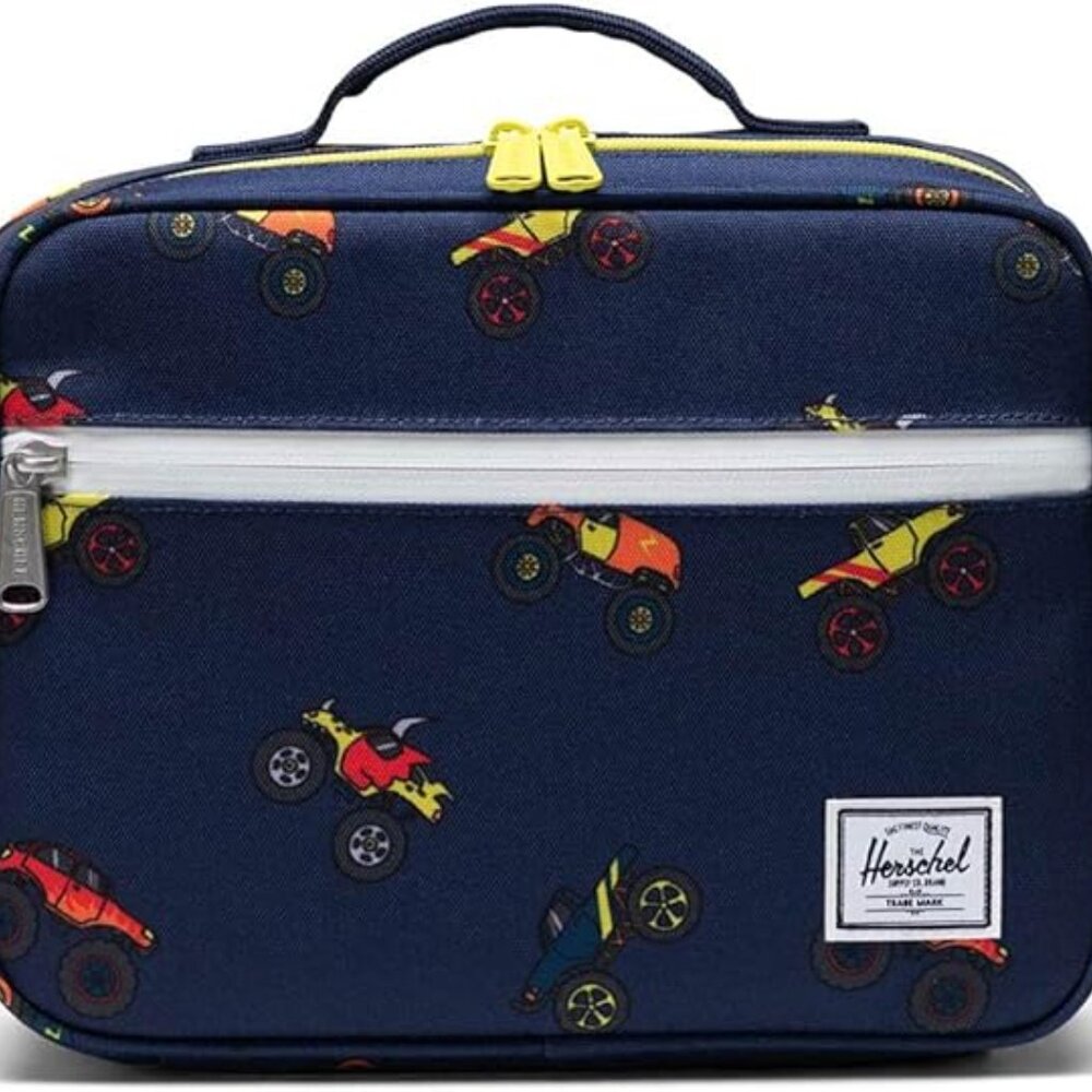 NEW - Herschel Pop Quiz Lunch Box - Peacoat Monster Truck